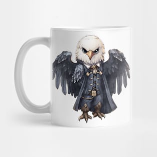 Cartoon Bald Eagle in Dracula Costume Mug